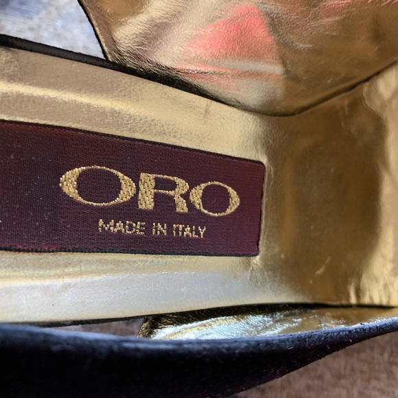 ORO made in Italy woman’s sling back shoes size 38 - Picture 11 of 14